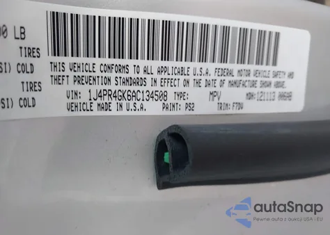 2010 Jeep Grand Cherokee Laredo z USA, uszkodzony, nr VIN 1J4PR4GK6AC134508